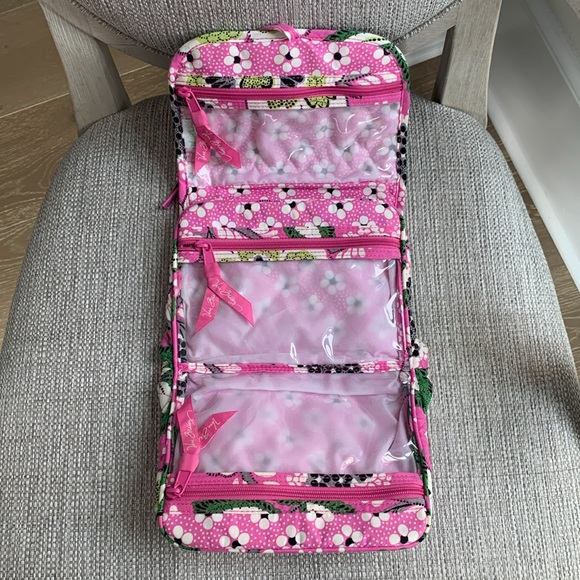 Vera Bradley Priscilla Pink Essentials Cosmetic Bag - Picture 4 of 11